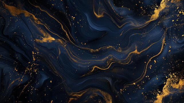 Luxurious dark-violet and golden marble background