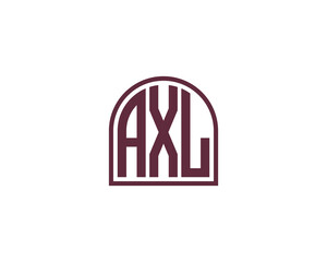 AXL logo design vector template