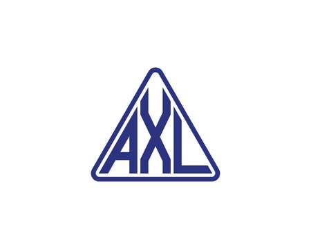 AXL logo design vector template