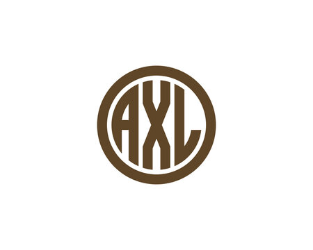 AXL logo design vector template