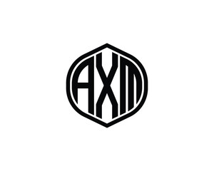 AXM logo design vector template