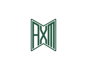 AXM logo design vector template