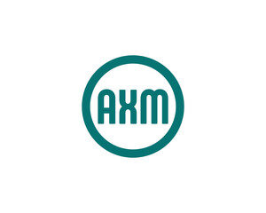 AXM logo design vector template