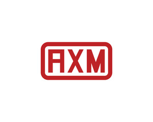 AXM logo design vector template