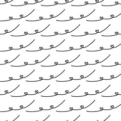 Fototapeta premium Spiral line decorative seamless pattern