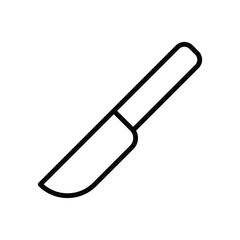 knife icon vector template design flat and simple