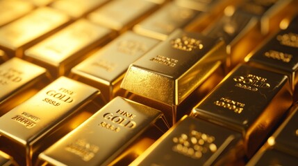 stack of high quality gold bars,federal reserve,financial concepts and financial crisis,investments