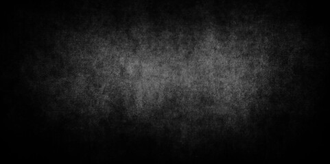 Black cement concrete with distressed and grunge,Modern and geometric design with grunge texture,Black dark concrete wall background,wall textured background with vignetting.