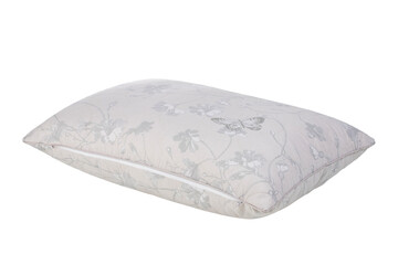sleep pillows with cotton cover, isolate on a white background
