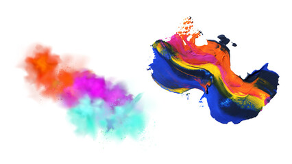 Colorful Paint Splashes Vector Stock Vector