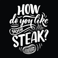 Fototapeta na wymiar how do you like your steak