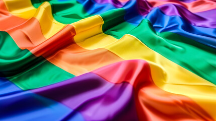 Vibrant rainbow pride flag texture - 762396522