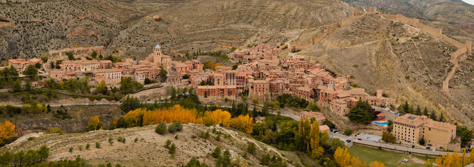 Albarracín, in Teruel, Spain, as the most beautiful town in the whole country, with its historic...