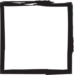 Frame square ink grunge. Design elements