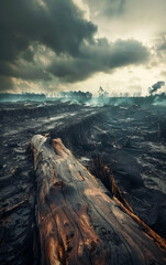 wildfire environmental damage - obrazy, fototapety, plakaty
