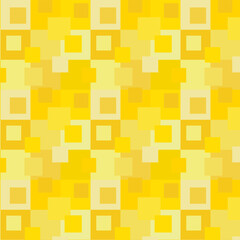 Geometric pattern with yellow squares. Vector illustration.