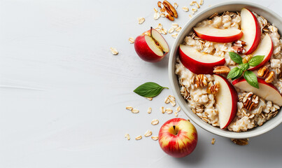 Healthy Breakfast Delight: Delicious Apple Oatmeal Porridge