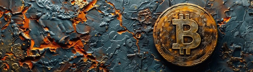Obraz na płótnie Canvas Bitcoin catalyzes innovation in worldwide payments