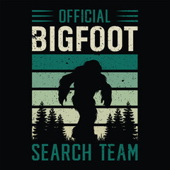 officlal bigfoot big foot t-shirt design