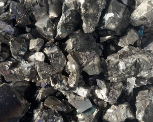 Ferroalloy. Ferro alloy background texture. Ferro manganese, ferrotitanium, ferromolibdenum,...