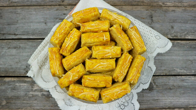 Kastengel or Castengel cookies Familiar during the month of Ramadan