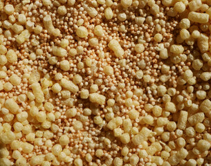Amaranth cereals texture. Healthy breakfast concept