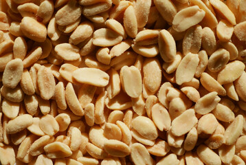 Peanuts texture. Healthy eating. Protein snack