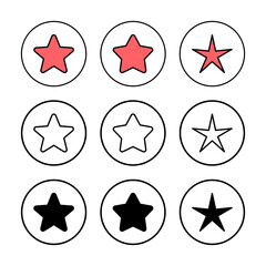 Star Icon vector illustration. rating sign and symbol. favourite star icon