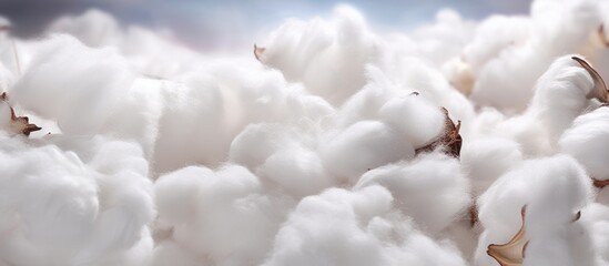Natural cotton wool as background - obrazy, fototapety, plakaty