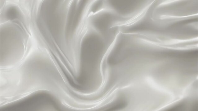  White milk calm waves in motion.