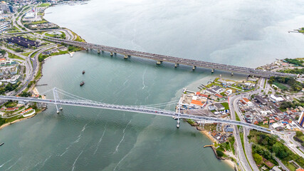 City of Florianopolis, Hercilio Luz Bridge. © marabelo