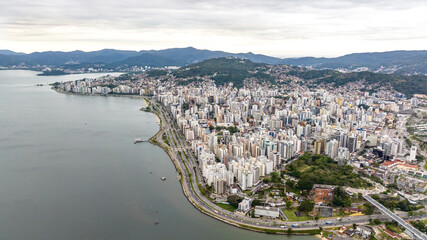 City of Florianopolis, Hercilio Luz Bridge. © marabelo