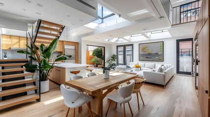 Sophisticated City Dwelling: A Modern Residence with Elegant Living Spaces and Inviting Ambiance