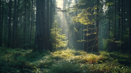 Obraz premium 森林・昼