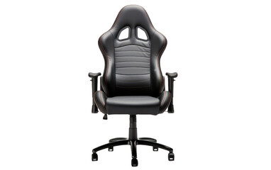 Racing Office Chair, High-Performance Desk Seat Isolated on Transparent background.