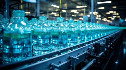 Generative AI Bottling Process in Mineral Water Plant