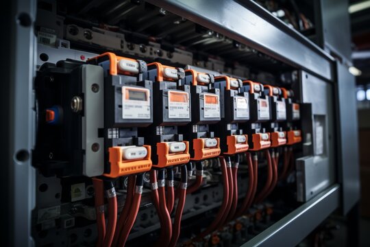An In-depth Look at a Busbar Setup within an Industrial Electrical Control Panel