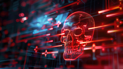 Digital Reapers: Decrypting Cyber Attacks with Skull Symbolism