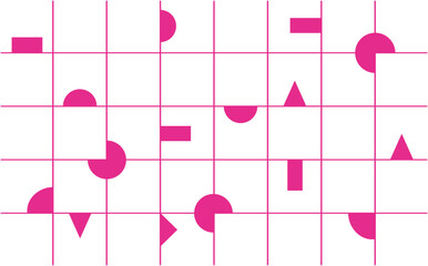 Abstract pattern with geometric shape. Minimalism, flat design - 762417152