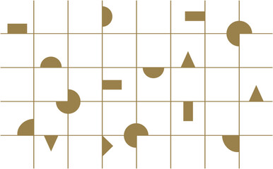 Abstract pattern with geometric shape. Minimalism, flat design - 762417167