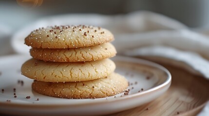 sugar cookies on a plate
