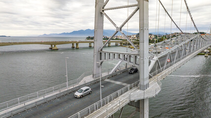 City of Florianopolis, Hercilio Luz Bridge. © marabelo