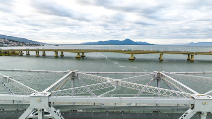 City of Florianopolis, Hercilio Luz Bridge. © marabelo
