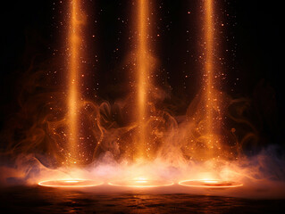 Scene illumination big collection-Bright lighting with a spotlight