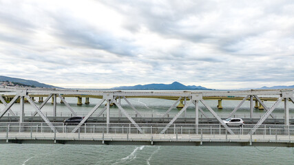 City of Florianopolis, Hercilio Luz Bridge.