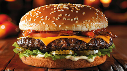 Savor the Juicy Goodness: Our Signature Cheeseburge