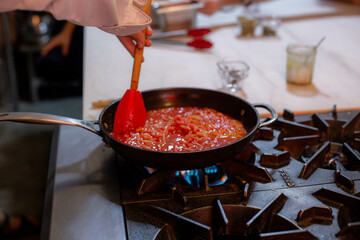 cooking Mexican food