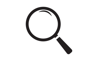 search icon button - magnifying glass loupe sign symbol, magnifier icon