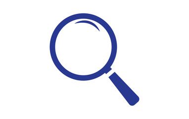 search icon magnifying glass vector sign isolated on white background