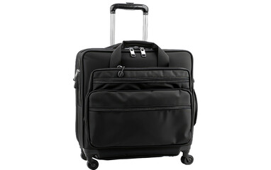 16-inch Lightweight Travel Luggage Isolated on Transparent background.